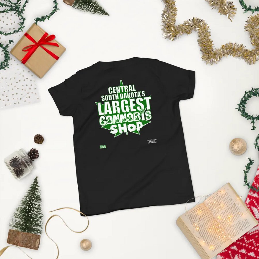 Hemp Quarters Kid's Black Front/Back T-Shirt product image (3)