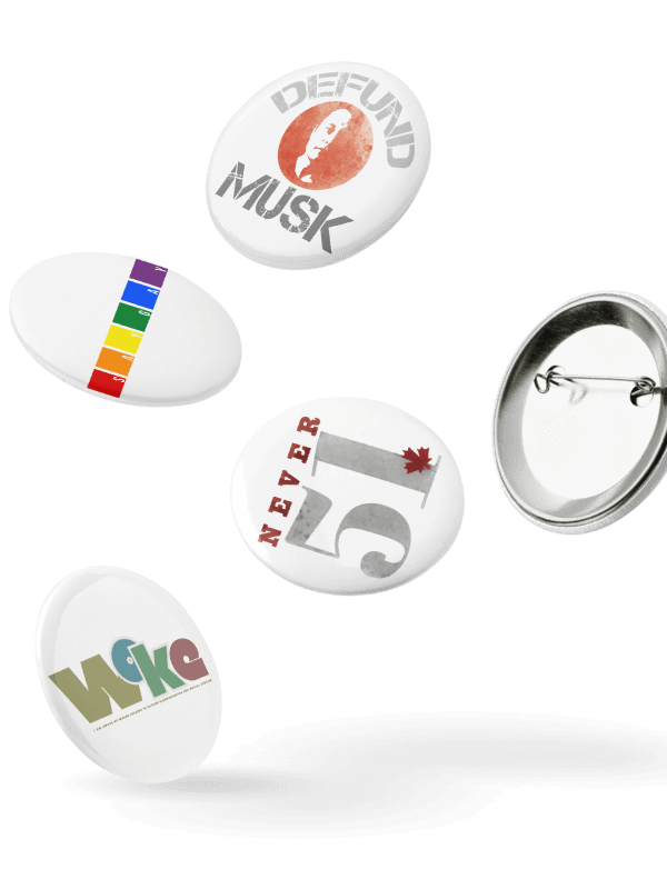 Democratic Political Smorgasbord Pack 3 Buttons Pins - Being Liberal product image (5)