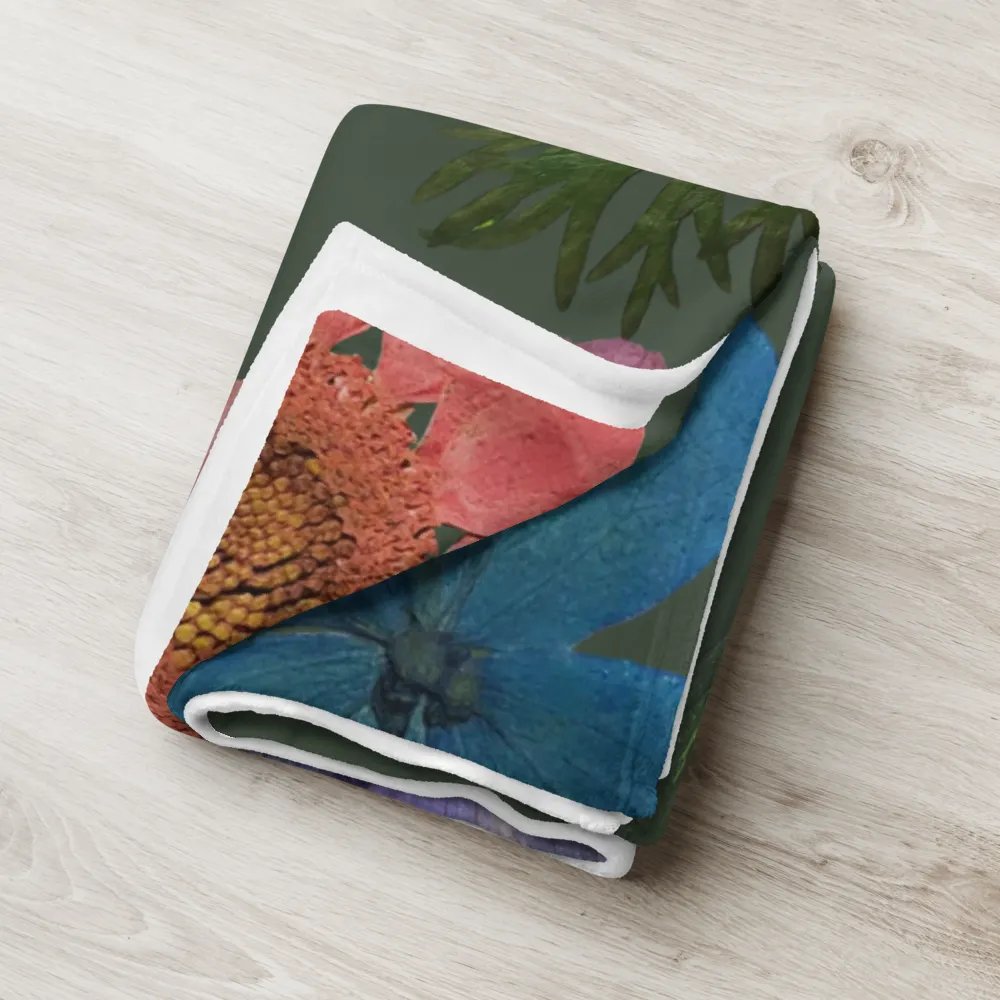 Floral Throw Blanket_Green product image (18)
