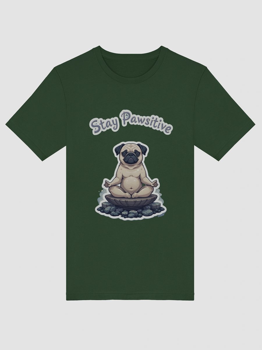 Pawsitive Meditation Pug T-Shirt product image (46)