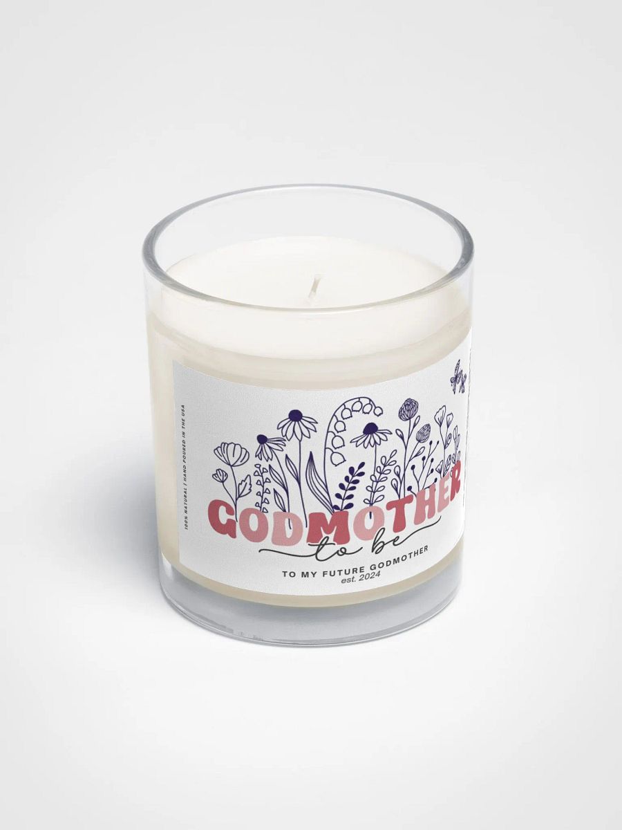 Pink groovy godmother proposal candle product image (3)