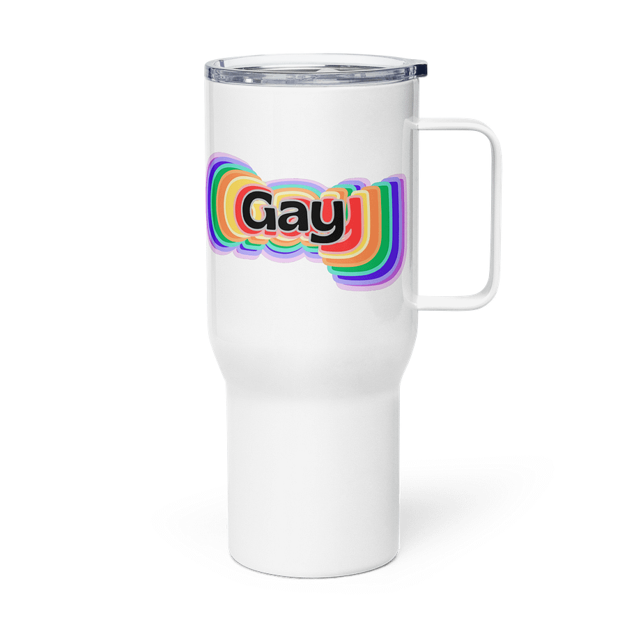 LGBTQIAP2S+ 2025, Rainbow Gay, White Tumbler product image (4)