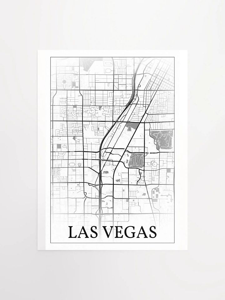 Las Vegas, Nevada, USA, city map print product image (2)