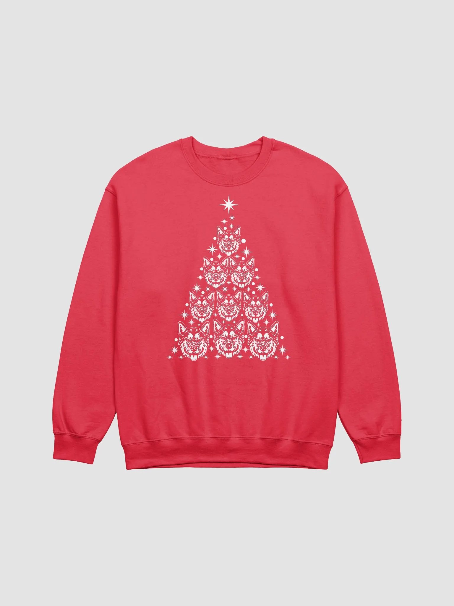 Alaskan Malamute Christmas Tree Sweatshirt Design for Alaskan Malamute Paw-rents product image (23)
