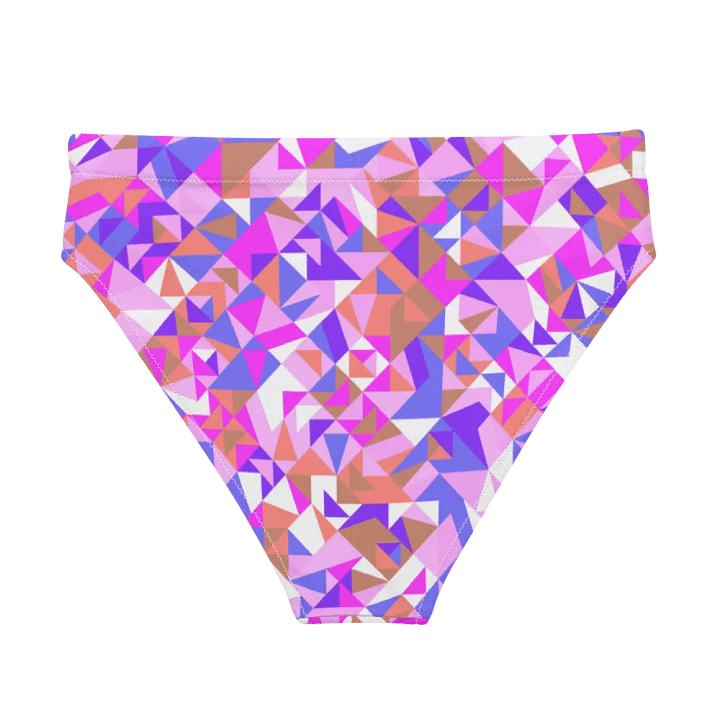 Colorful vector Pattern Design High Waisted Bikini Bottom - v3 product image (1)