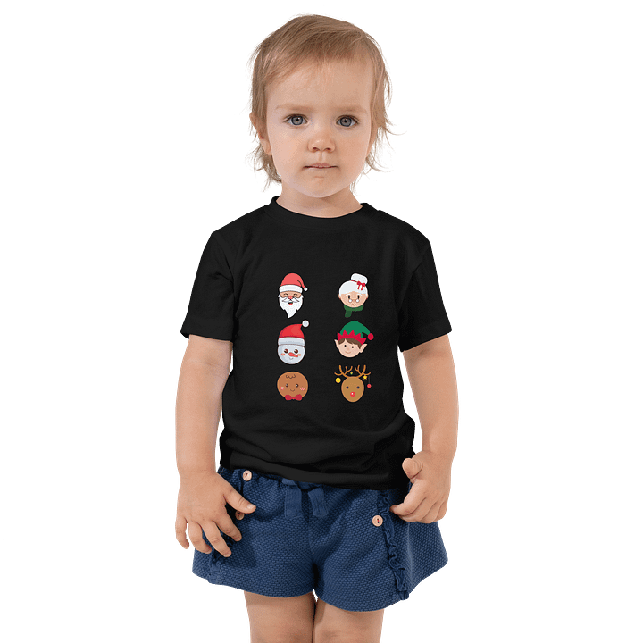 Festive Cartoon Christmas Toddler T-Shirt product image (1)