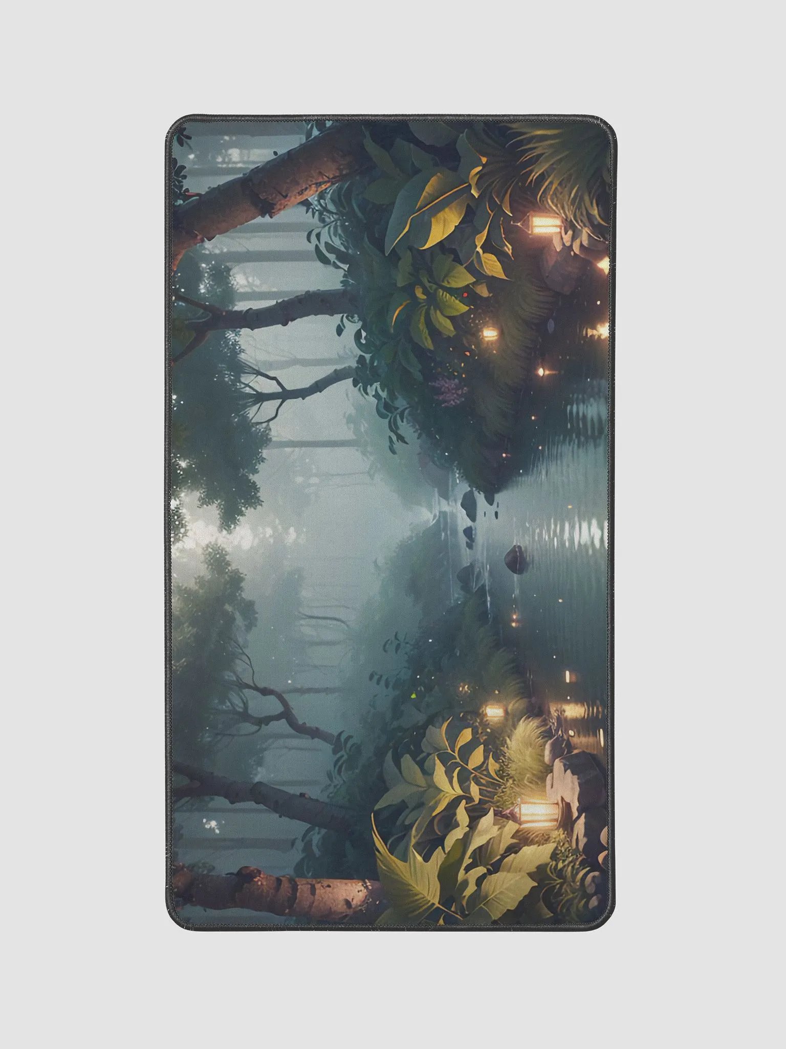 Tranquil Forest Stream Desk Mat - 12