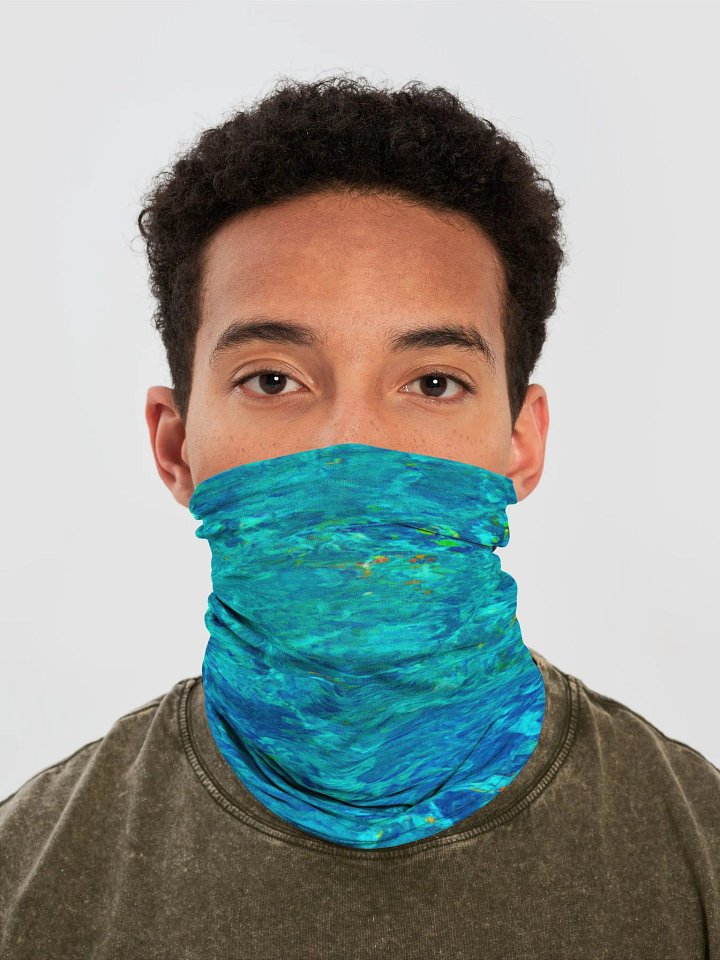 Aqua Ripples Custom Neck Gaiter product image (1)