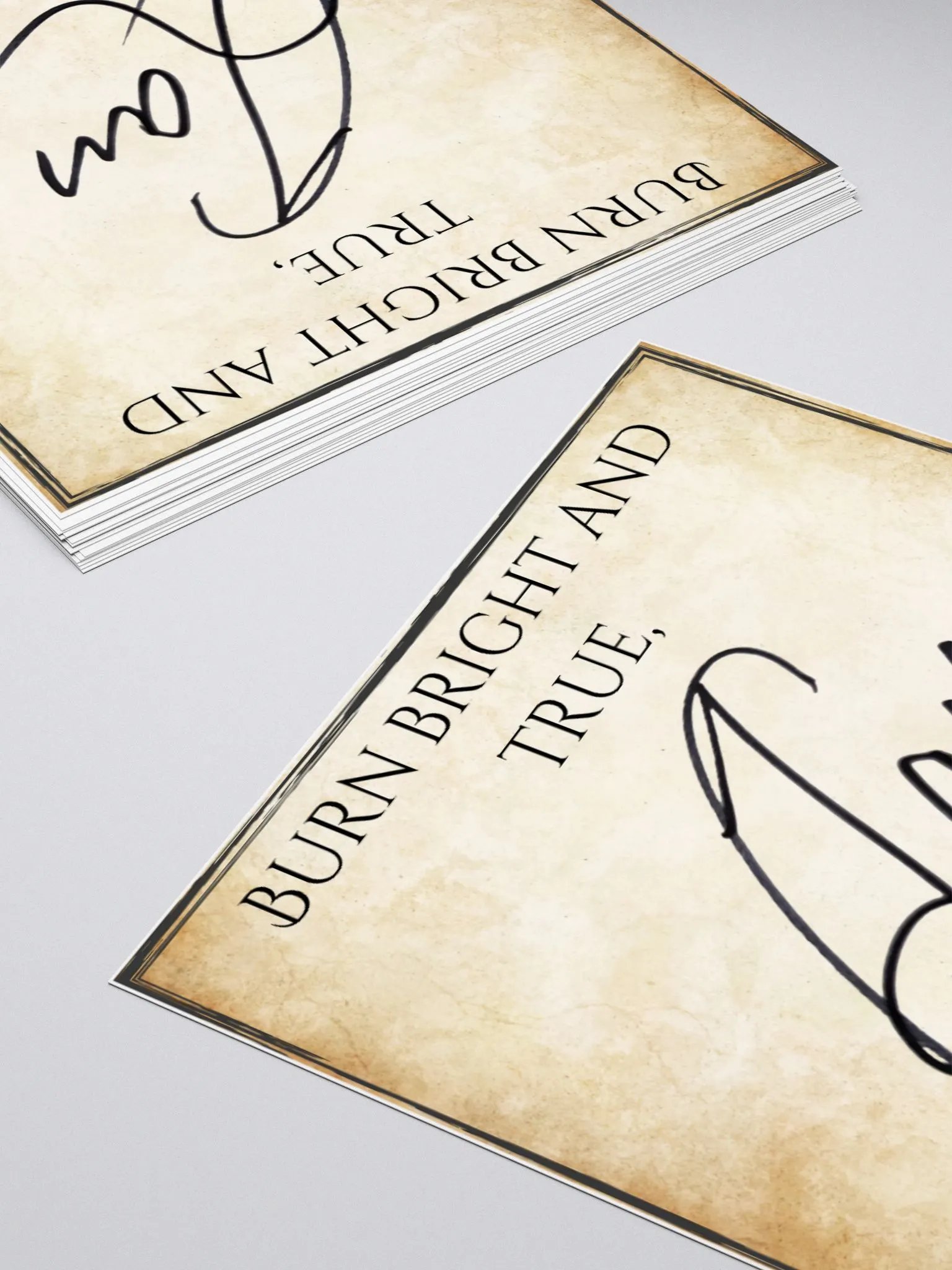 Signed book plate - Burn Bright and True product image (8)