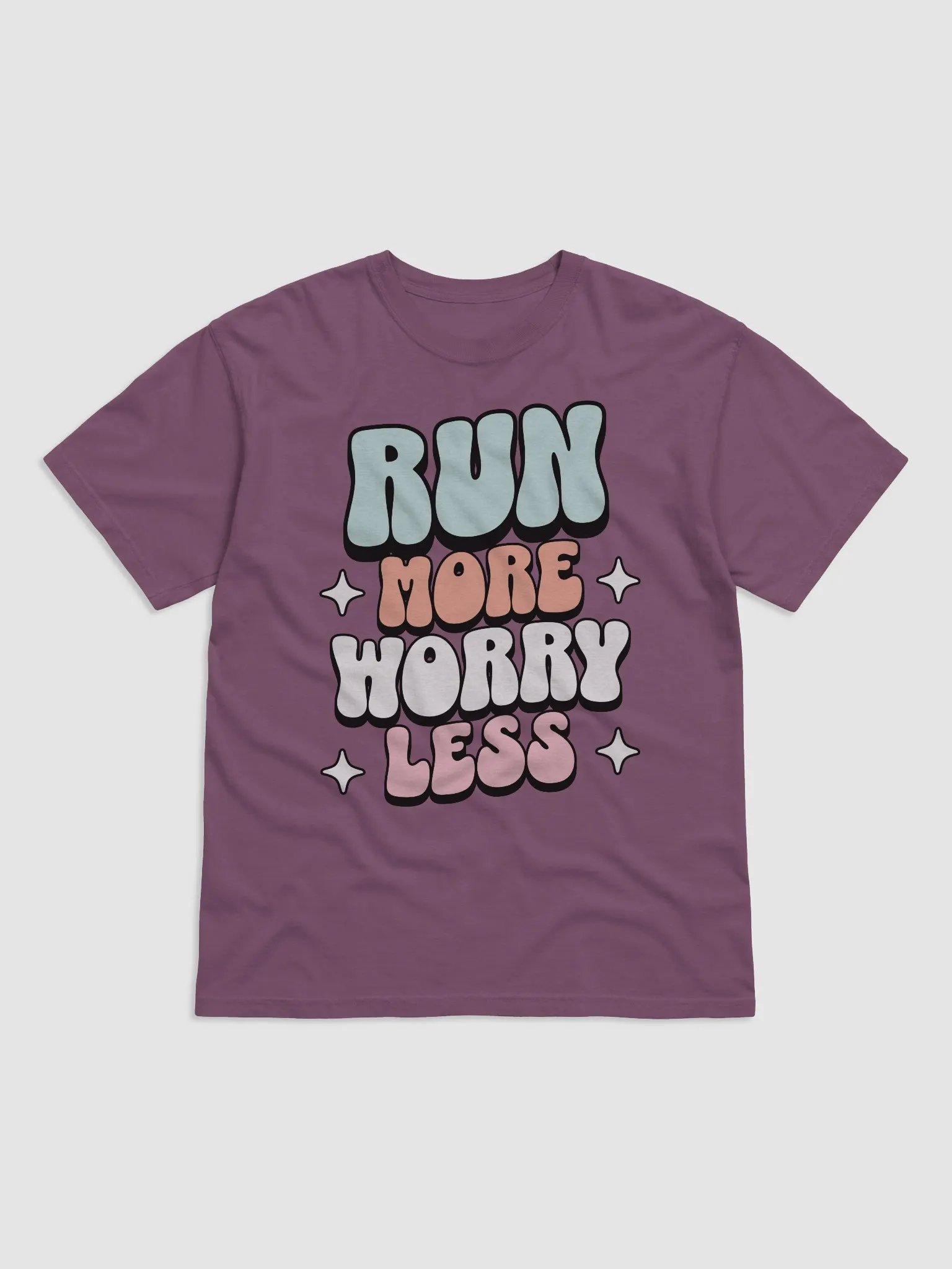 Run More Worry Less T-Shirt product image (1)
