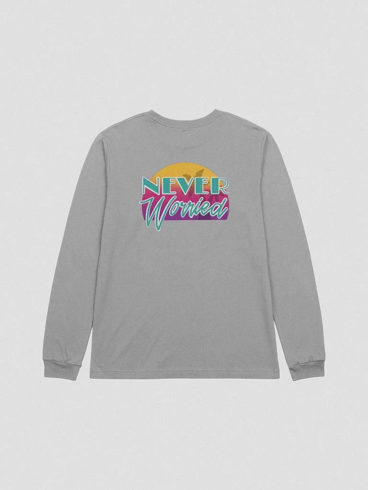 Long Sleeve Uni-Sex Never Worried Teal product image (24)