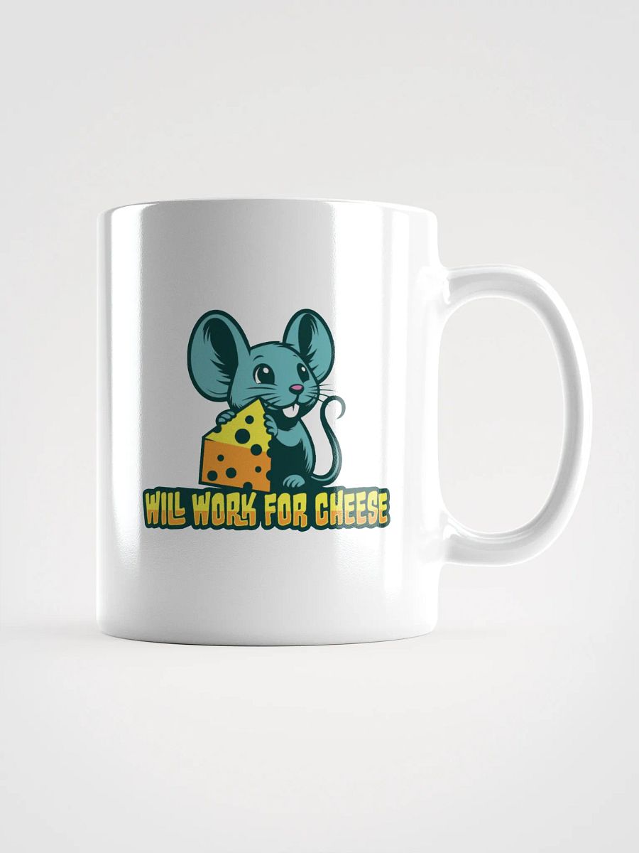 Will Work for Cheese – Funny Mouse Coffee Mug product image (1)