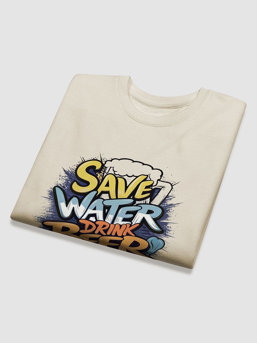 Dynamic Design Sweatshirt - 'Save Water Drink Beer' product image (4)