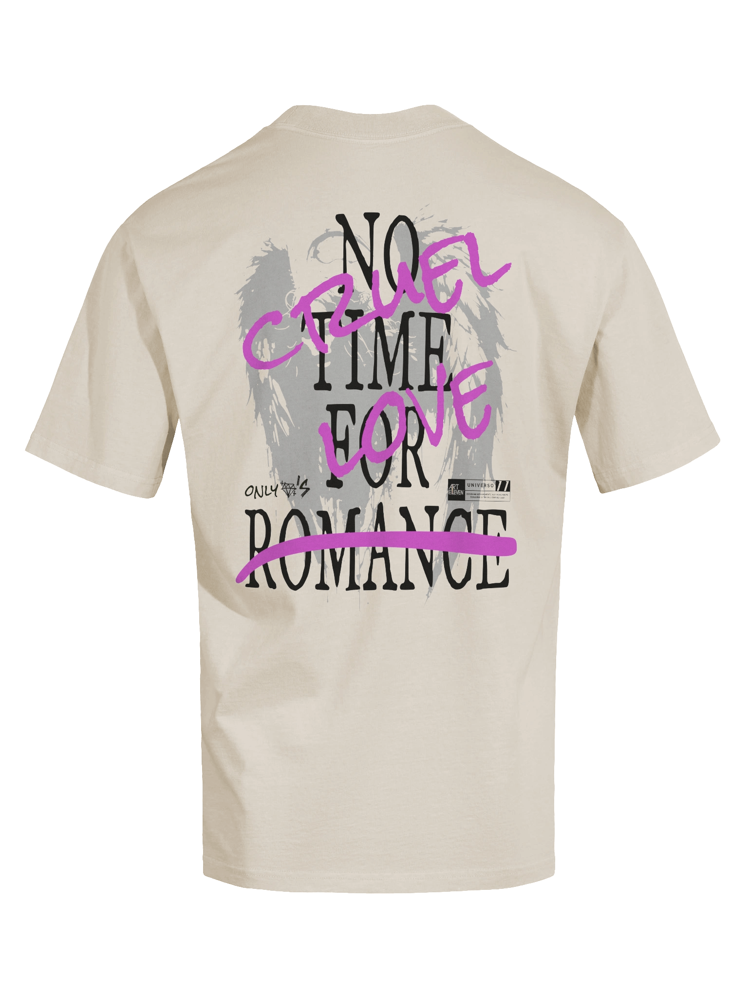 "No Angels Here" Tee: Cruel Love, Sweet Pain. 💔 product image (5)