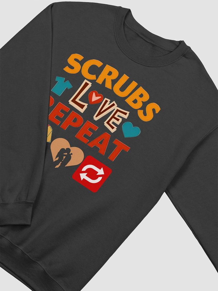 Love Scrubs Repeat Crewneck Sweatshirt product image (24)