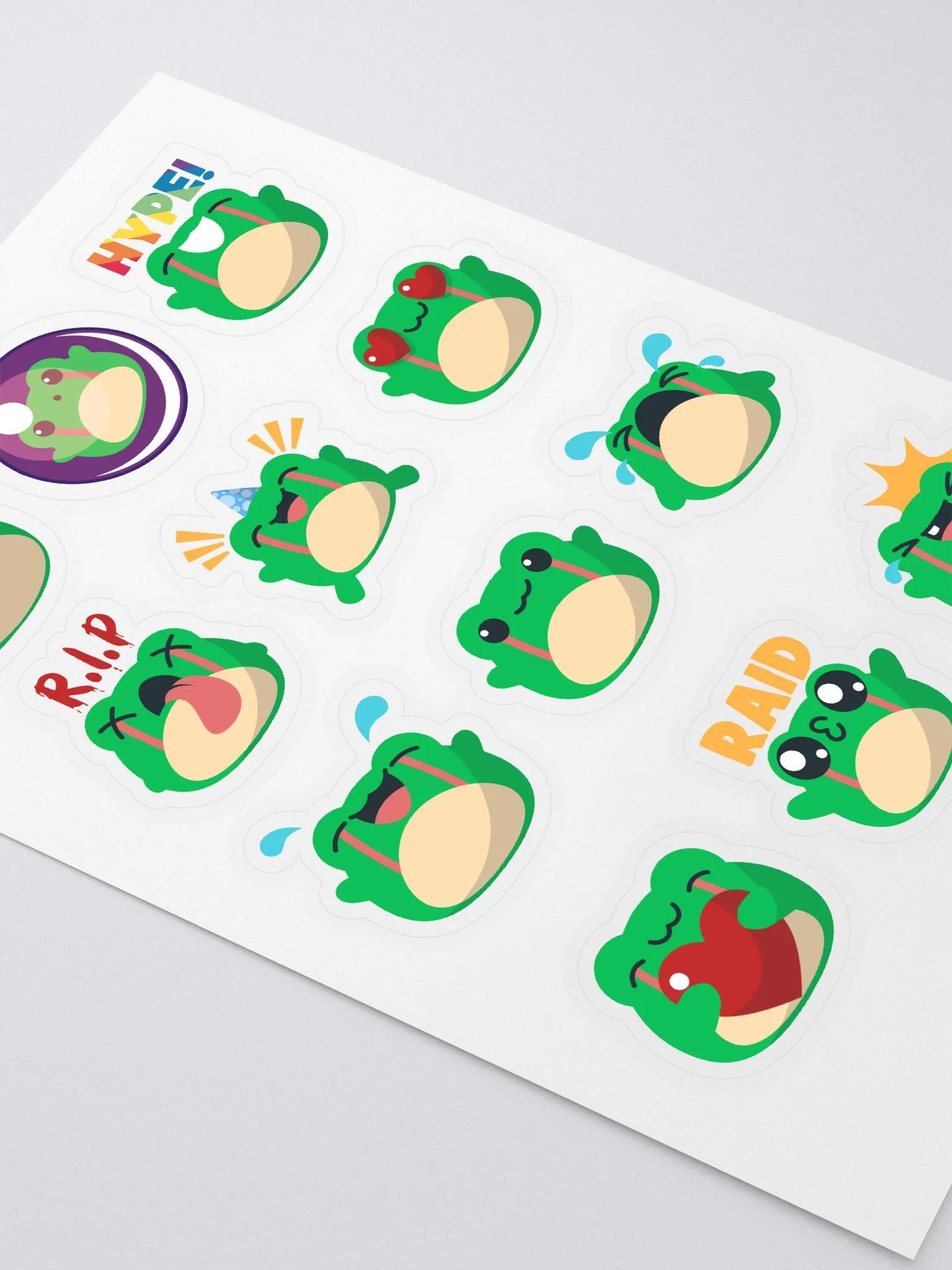 Frog Army Emote Sticker Sheet product image (2)