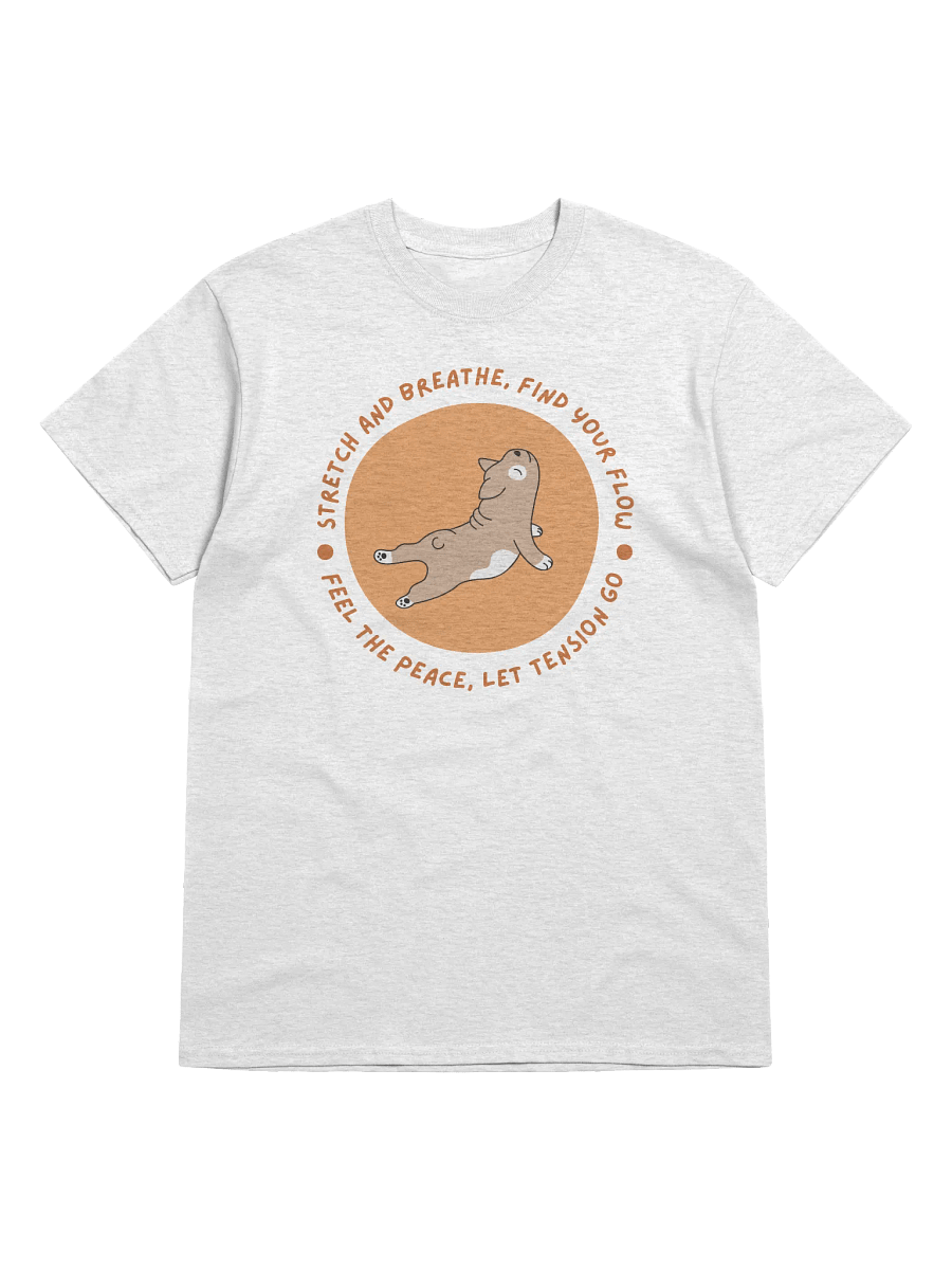 "Pug Yoga Flow T-Shirt: Stretch and Breathe" product image (2)