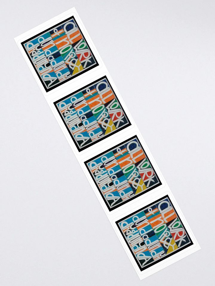 All Work and No Play 4-Pack Stickers product image (2)