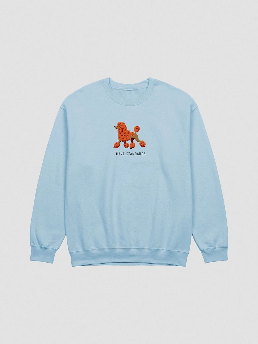 I Have Standards Sweatshirt (Embroidered) of a Standard Poodle(Orange) product image (4)