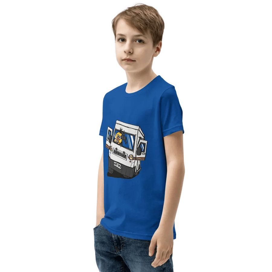 Wheelie Yellow Driving Youth T (front print!) product image (3)