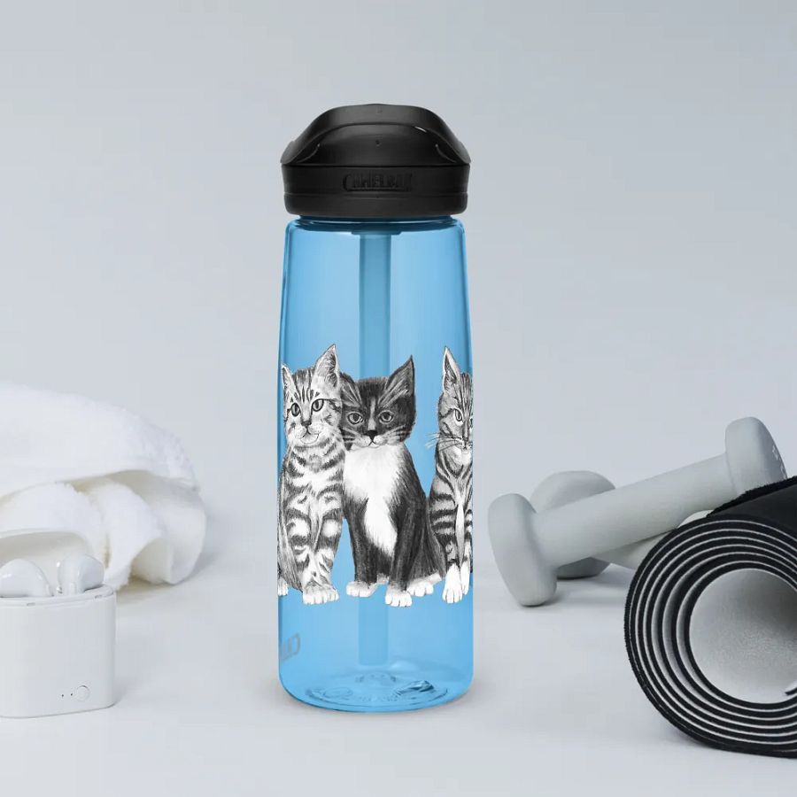 Kittens Drawing Water Bottle Straw product image (69)