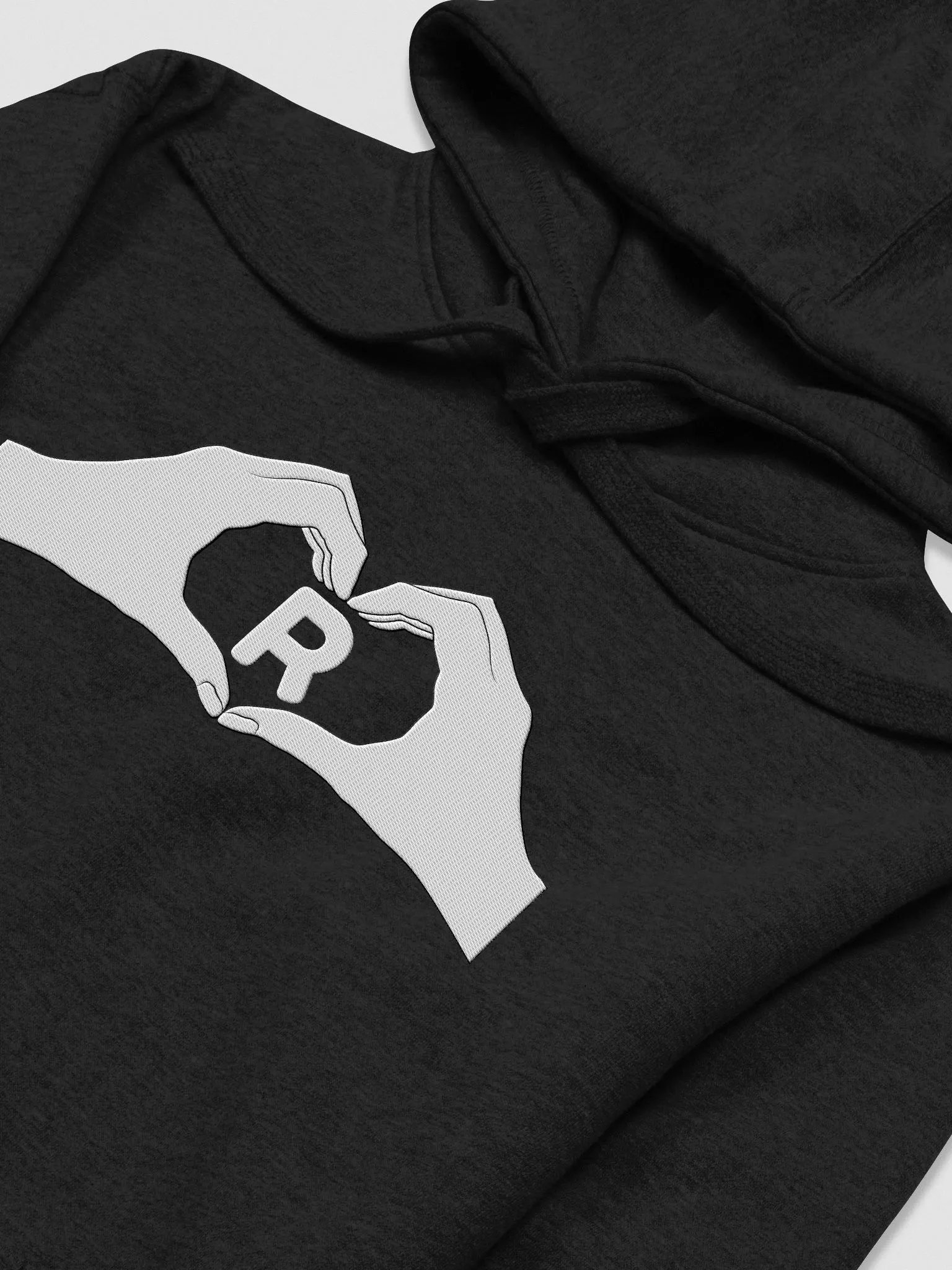 Heartfelt Love "R" Embroidered Unisex Premium Hoodie product image (3)