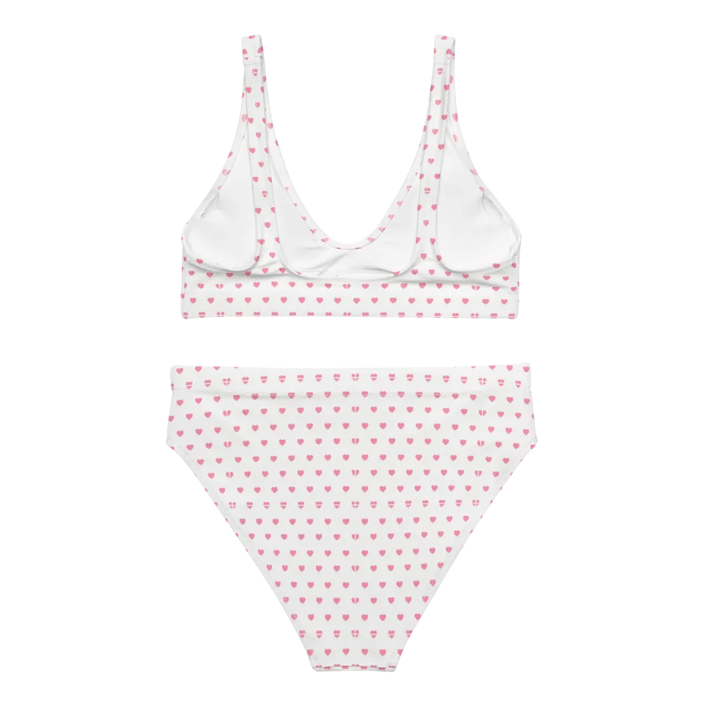 Pastel Heart Seamless Pattern High Waisted Bikini - V12 product image (5)