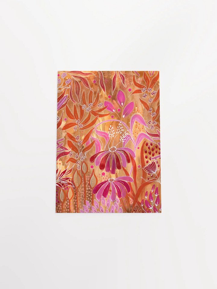 Vibrant Floral Intuitive Gouache and Ink Poster product image (12)