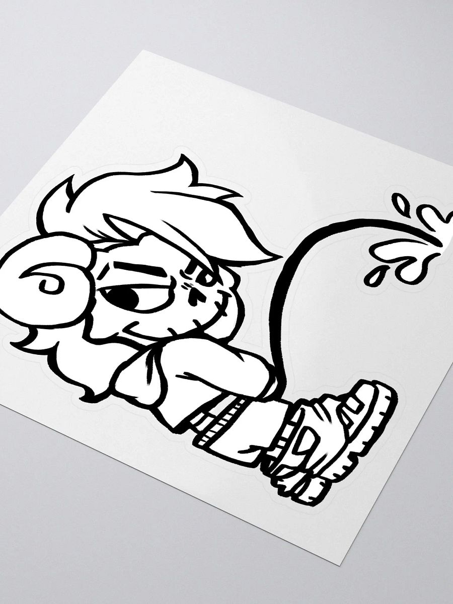 Pissin' B&W Sticker product image (3)