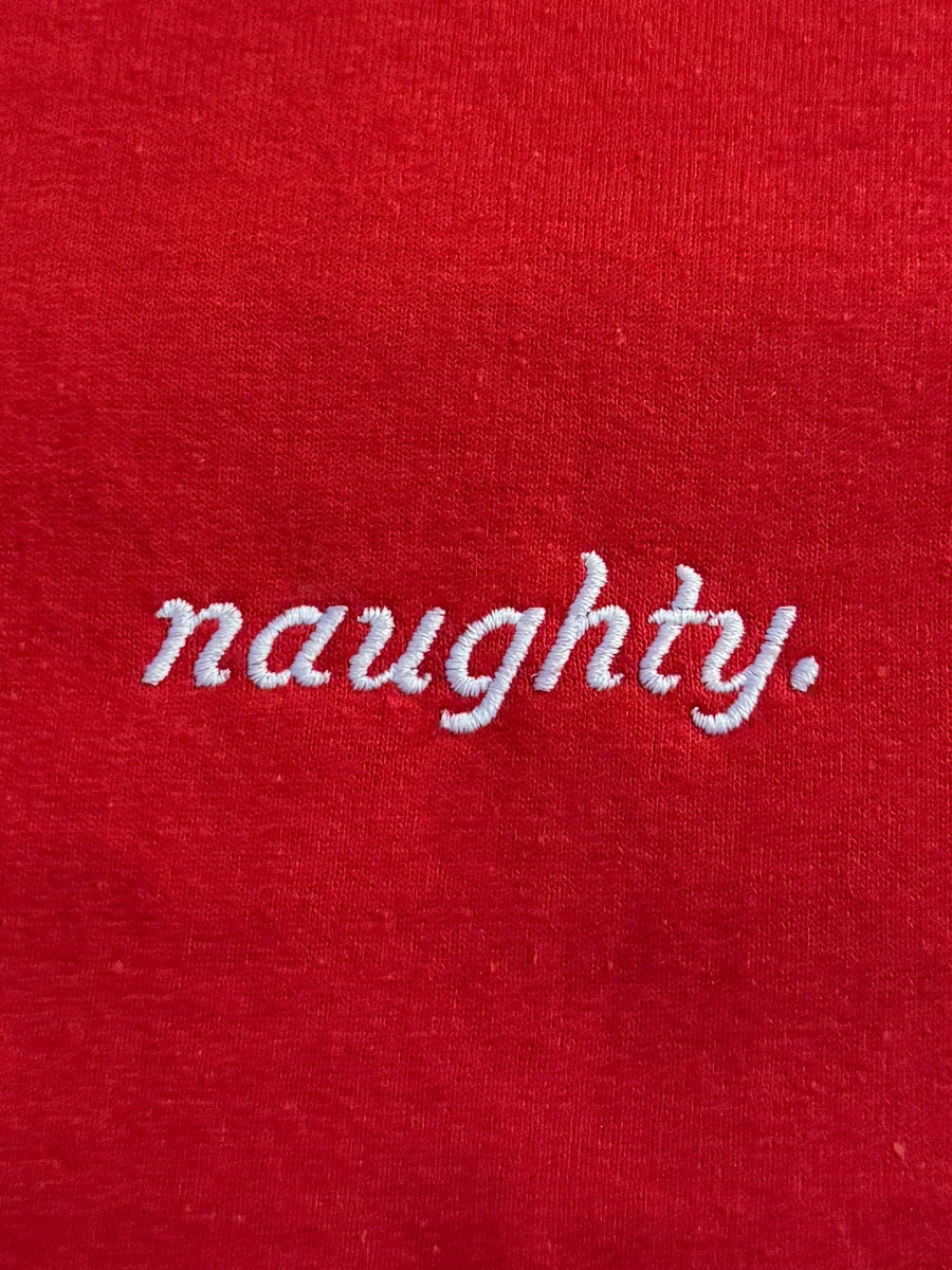(LIMITED) Naughty. Red Embroidered Crew product image (4)