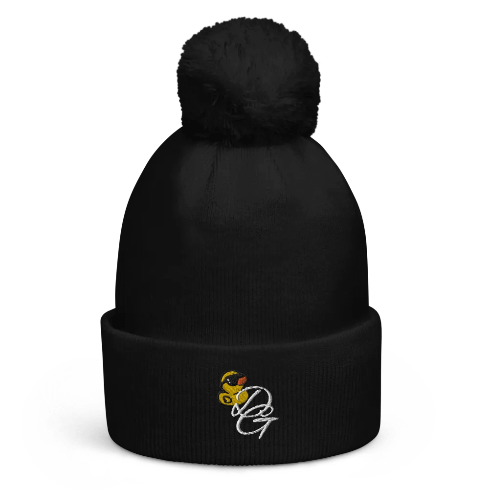 DG Beanie White Lettering product image (1)