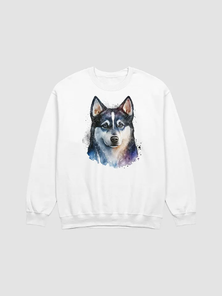 Watercolor Siberian Husky Crewneck Sweatshirt product image (22)