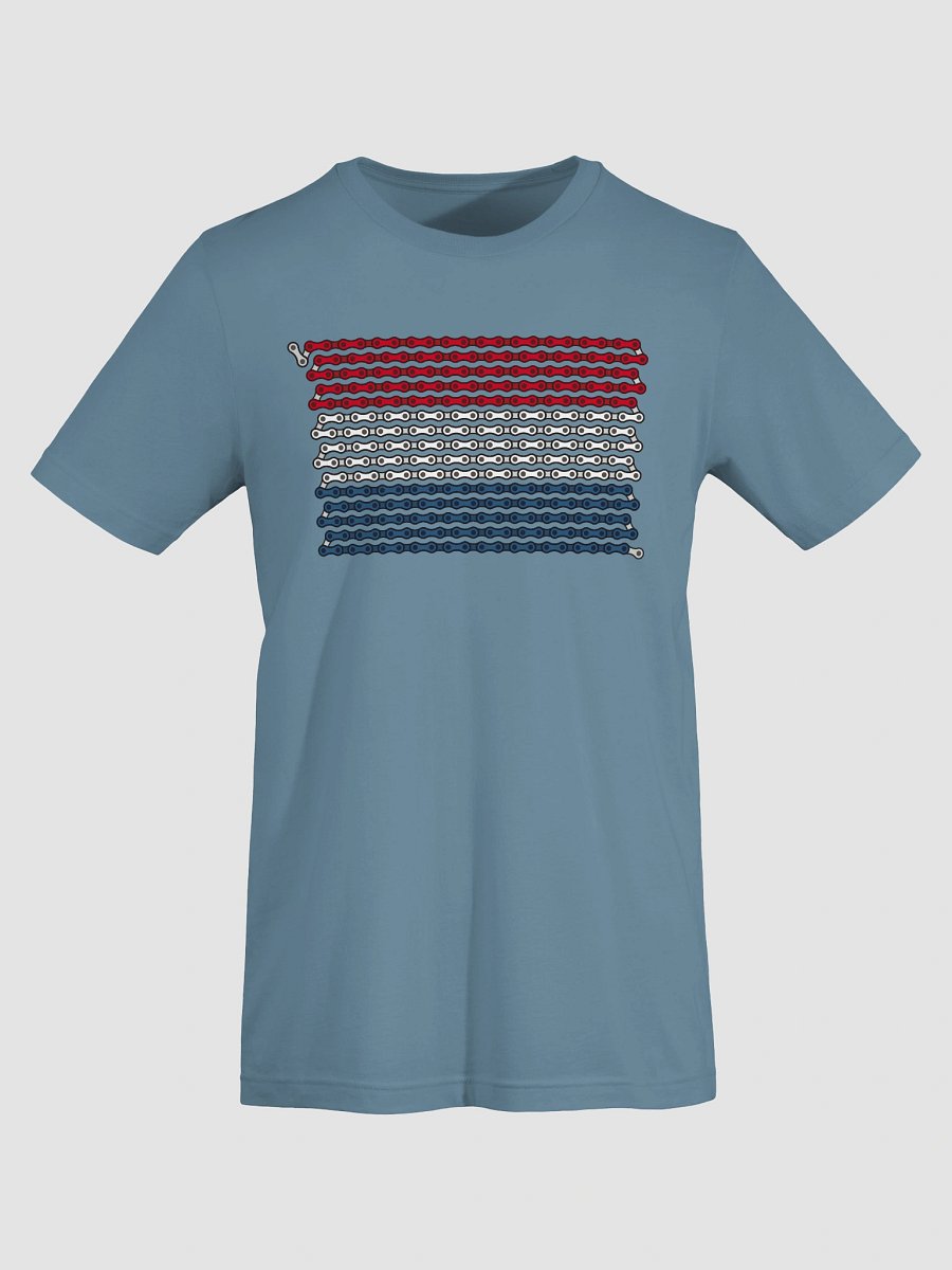 Netherlands Bike Chain Flag on Dark Color Supersoft Tee product image (3)