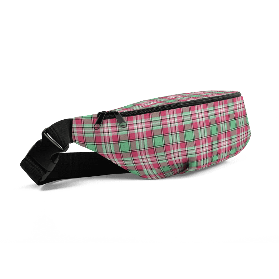 Mint Green and Pink Plaid Fanny Pack product image (3)