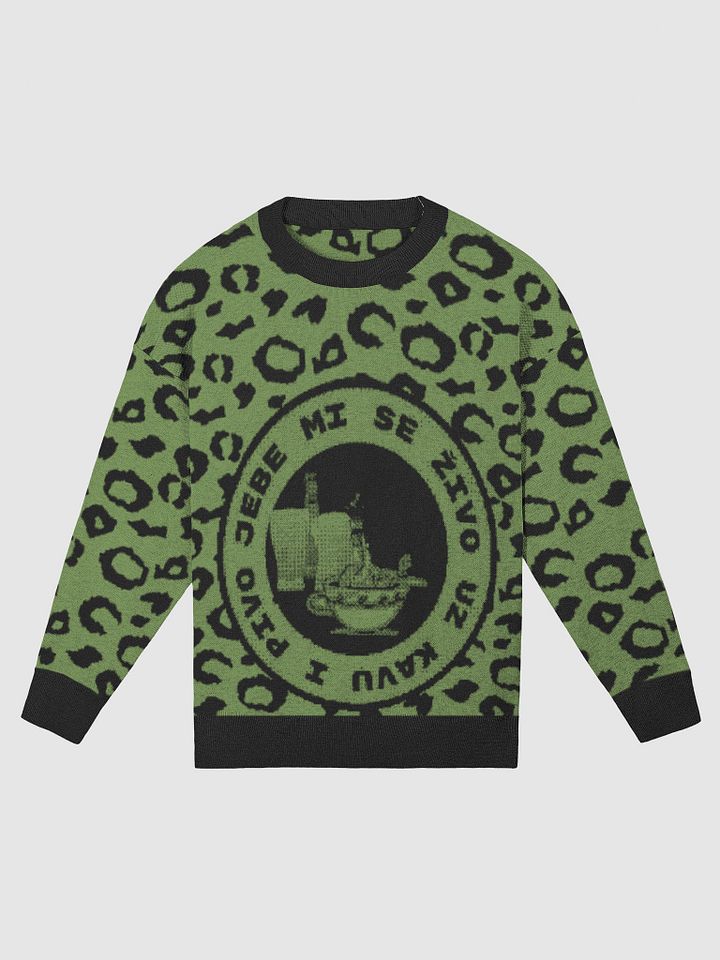Leopard Print Cozy Knit Crewneck product image (5)