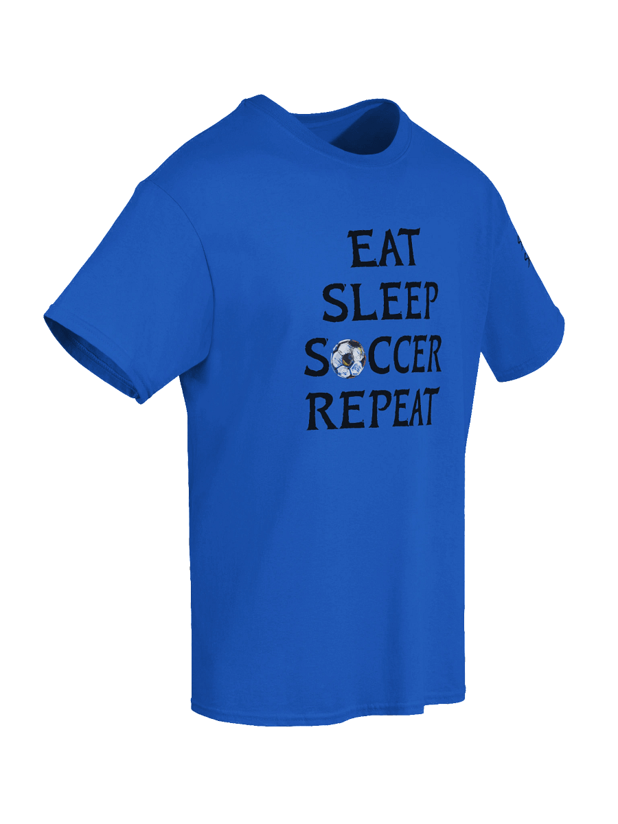 Eat Sleep Soccer Repeat Black Print Tee product image (8)
