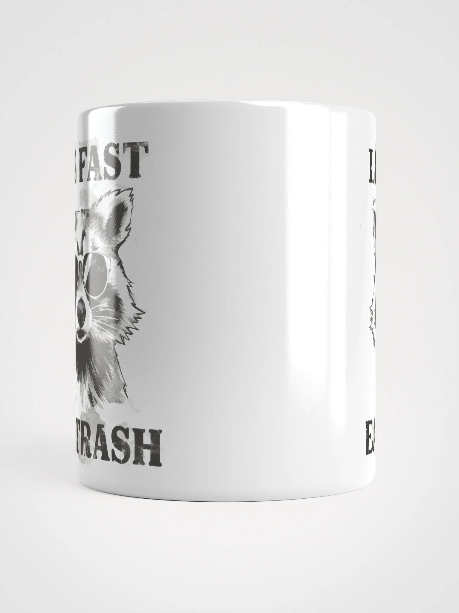 Raccoon Live Fast Eat Trash Mug product image (13)
