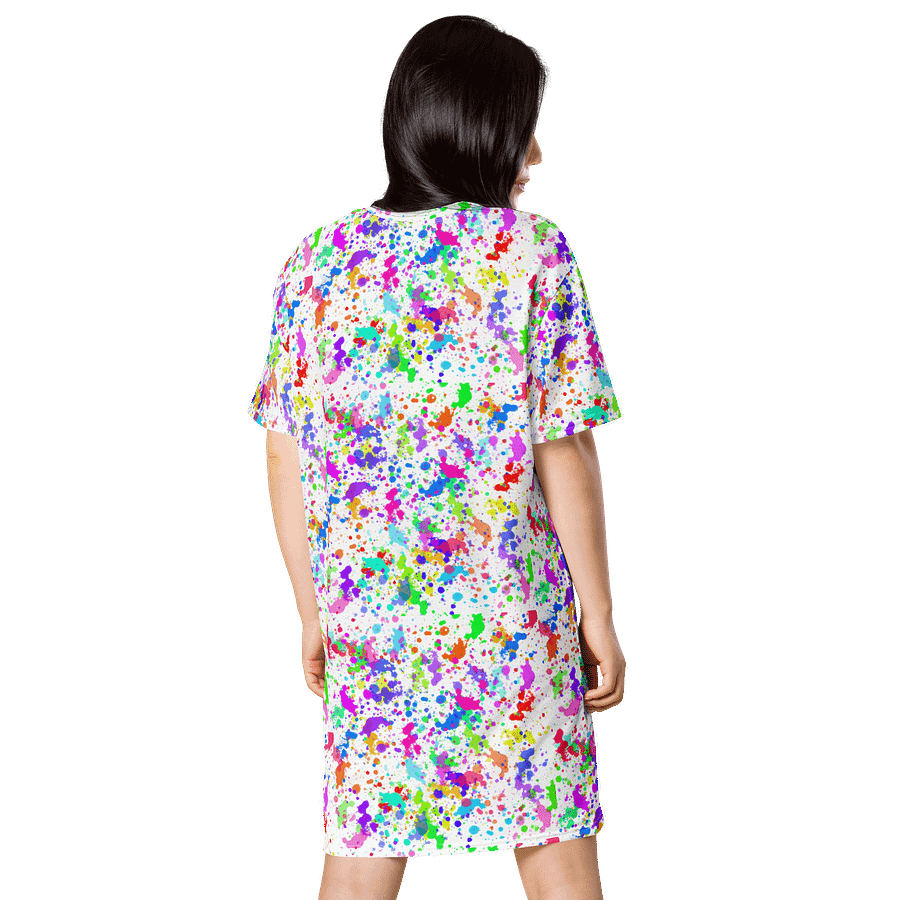 PRIDE Paint Splatter T-Shirt Dress product image (4)