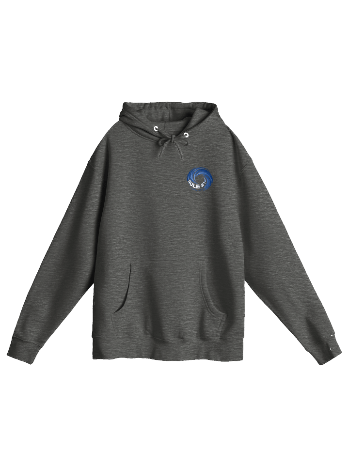 Rule #7 Front and Back Blue and White Hoodie product image (3)