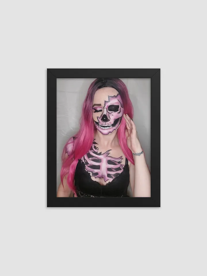 Pink Skeleton - Framed High-Quality Matte Poster product image (1)