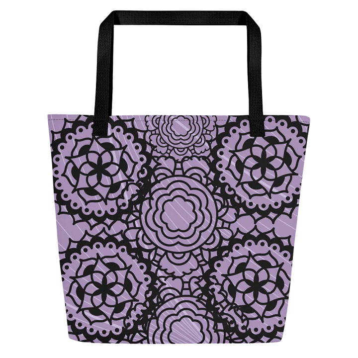 All-Over Print Large Tote Bag w/ Pocket - Manda Arts product image (1)