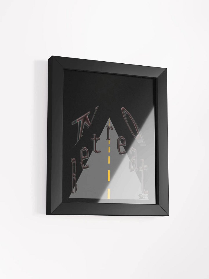 No Retreat - Framed - Black - High-Quality Poster product image (2)