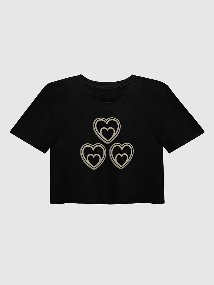 Symmetrical Heart Trio Crop Top product image (2)