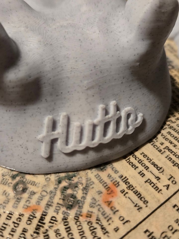 Small Laying Hippo Head - 3D Printed product image (2)