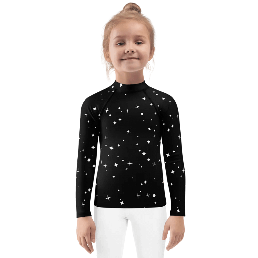 Starry Night Kids Rash Guard product image (1)