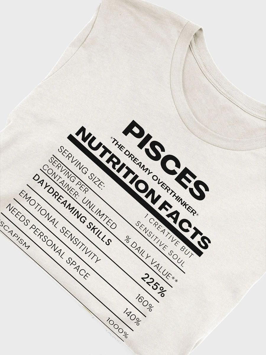 PISCES Nutrition Facts T-Shirt product image (9)