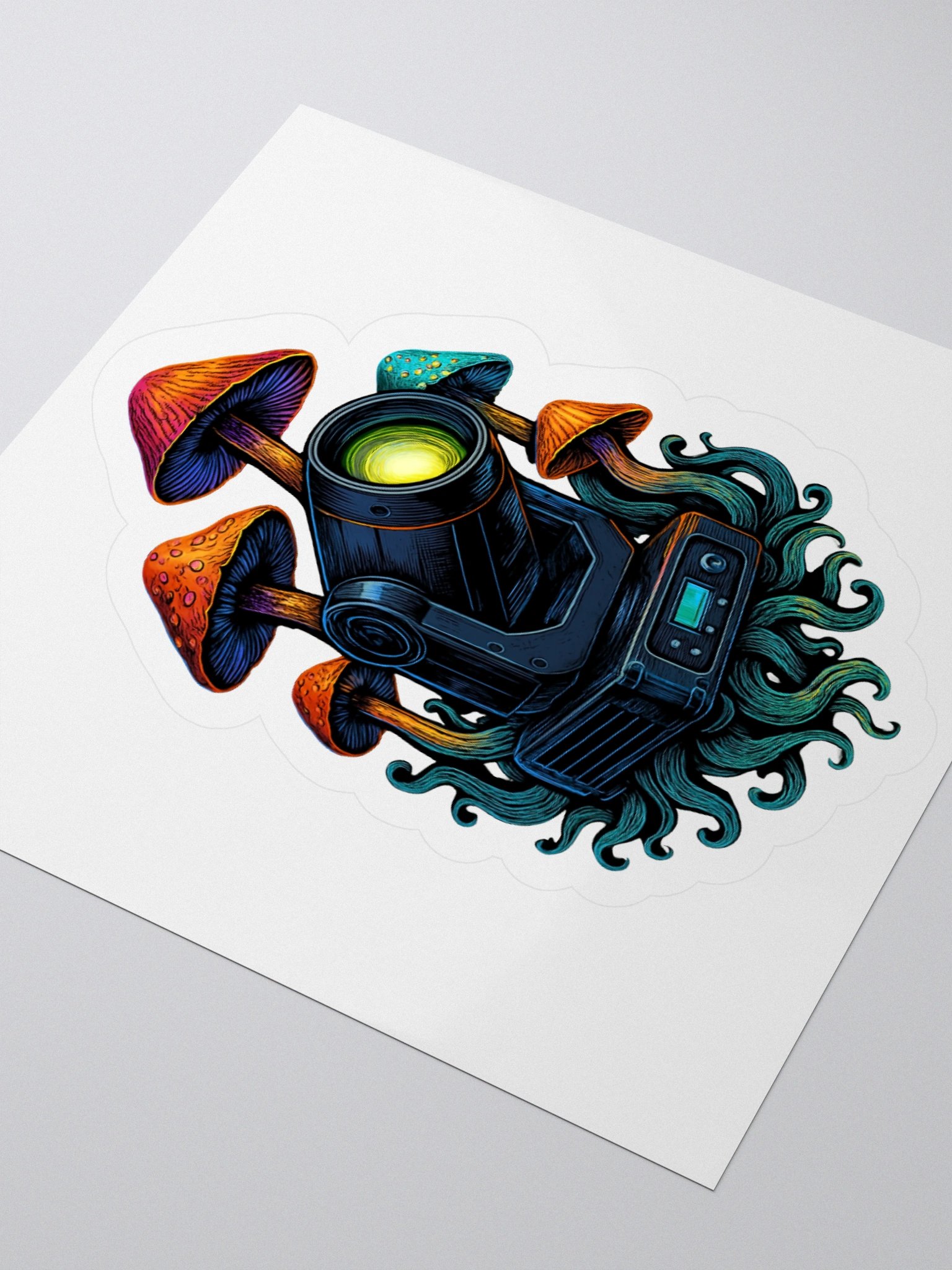 Theatrically Jerry: "Mystical Fungi" Graphic Moving Head Light Stickers product image (8)