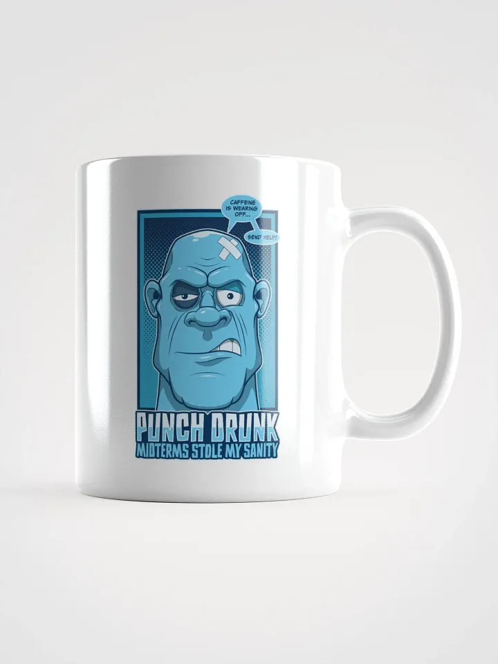 Funny College Coffee Mug – Retro Midterms Cartoon Design product image (1)
