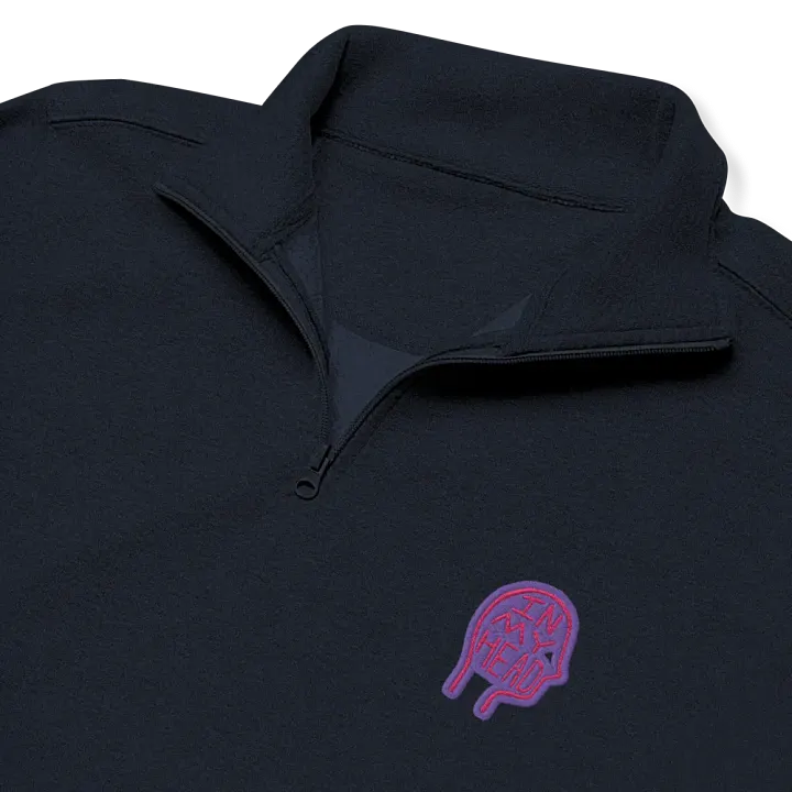 In My Head (berry design) embroidered quarter zip product image (11)