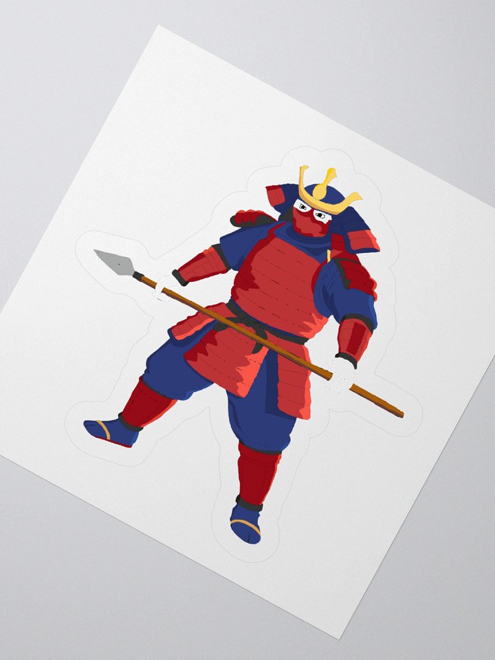 Samurai Wojak Funkmation Cartoon Colorful Style Sticker product image (6)
